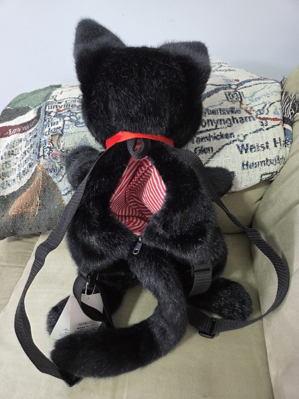 Studio Ghibli Kiki's Delivery Service Jiji Plush Backpack(NEW WITH TAGS) - Picture 3 of 7